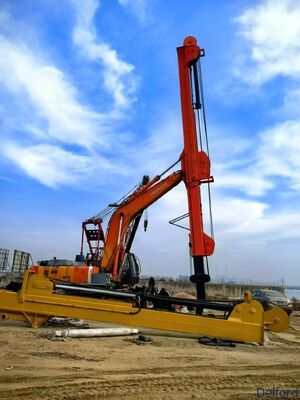 Braço de longo alcance telescópico de 20-33 metros do fabricante Defeng para escavadeira hidráulica Sany sy216 Caterpillar CAT 330D