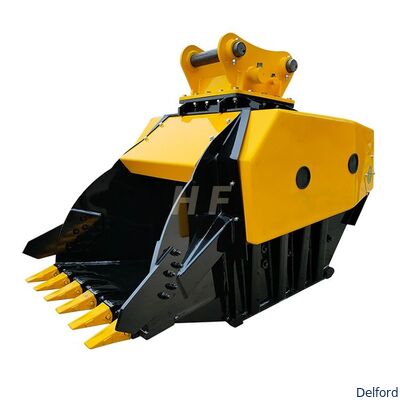 Gepersonaliseerde graafmachine Breukbuis Voor Rots Beton Demolitie Afvalverwerking Kaakbreker Aanhangsel Recycling Machine Leverancier