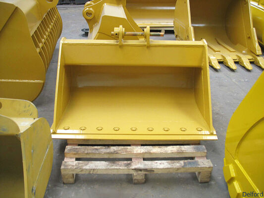 Cubo de limpieza de lodo basculante hidráulico personalizado para accesorio de miniexcavadora Hitachi John Deere Komatsu