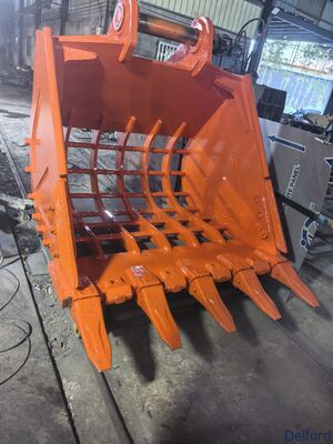 Customizal Excavator Accessories Skeleton Bucket Screening Bucket Excavator Grille Bucket Stone Separation Q355B